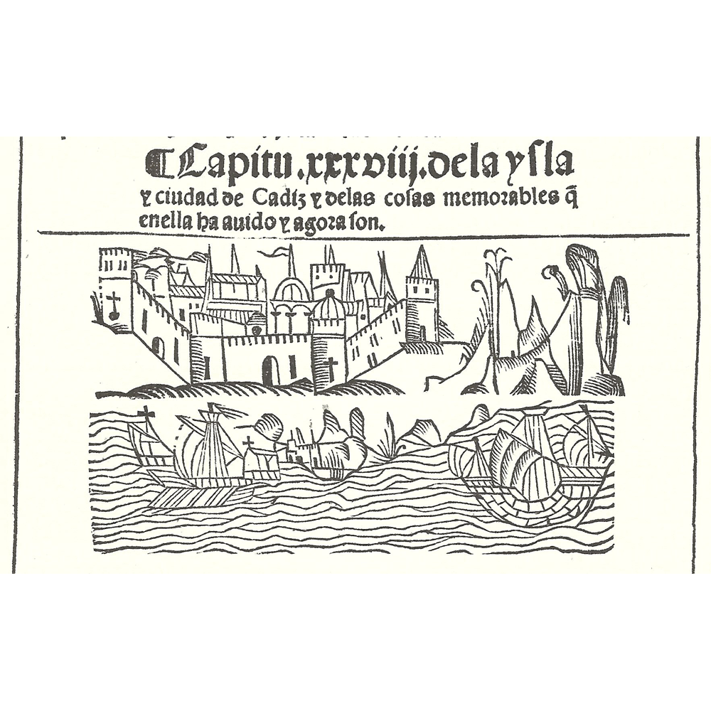 Libro grandezas España-Medina-Robertis-Incunabula & Ancient Books-facsimile book-Vicent García Editores-11 Cádiz